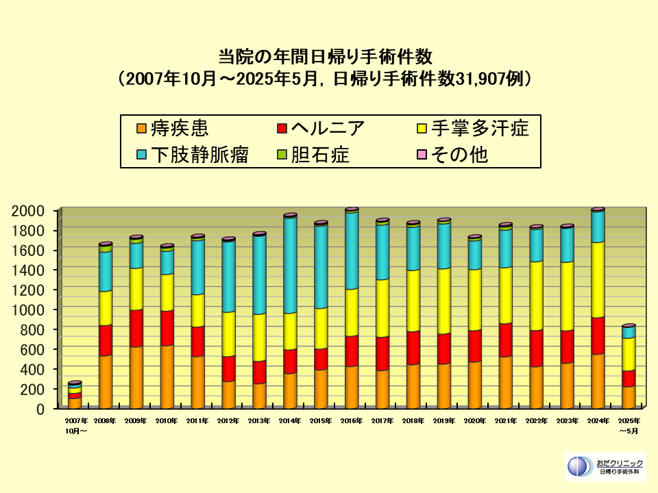 年間手術症例